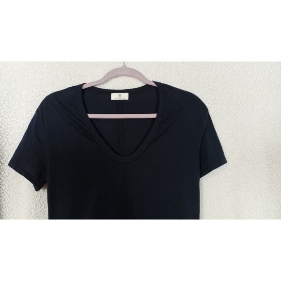Adriano Goldschmied Blue Short Sleeve T-Shirt Small Scoop Neck 100% Cotton Tee - Picture 3 of 8